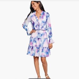 Johnston & Murphy | Purple Watercolor  Dress